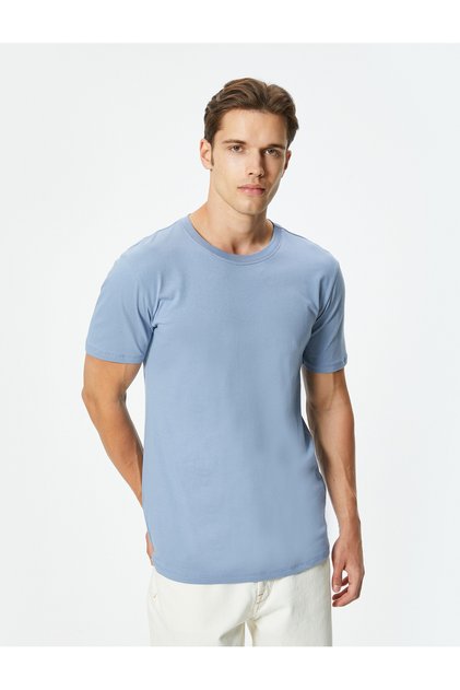 Basic T-Shirt Slim Fit Crew Neck Short Sleeve