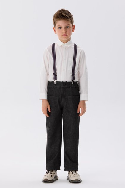 Pantalone za dečake u antracit boji