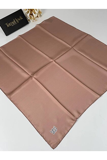 Düz Renk Twill İpek Eşarp