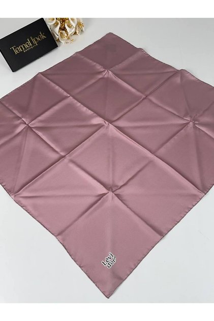 Düz Renk Twill İpek Eşarp