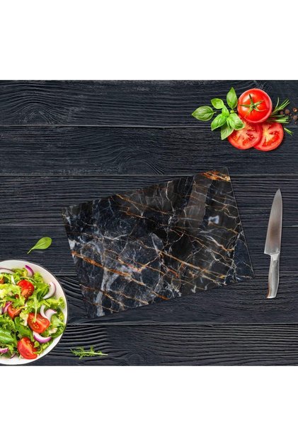20X30Cm - Gilded Marble - Glass Cutting Board