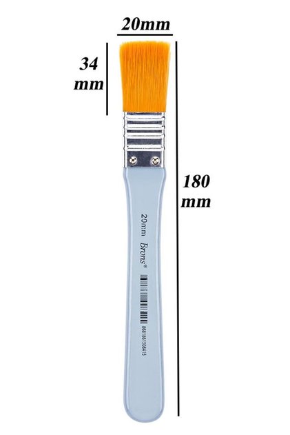 Floor Brush No. 2 20 mm Synthetic Silk Tip Bristle 1 Piece Acrylic Gouache Oil Paint Brush Floor Brush