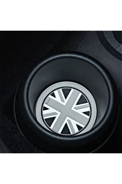 Mini Cooper 1 Piece Gray Jk Coaster Silicone Cup Holder 65mm