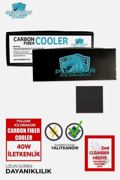 Ice Dragon Carbon Fiber Cooler 40w/m-k Karbon Fiber Thermal/termal Macun