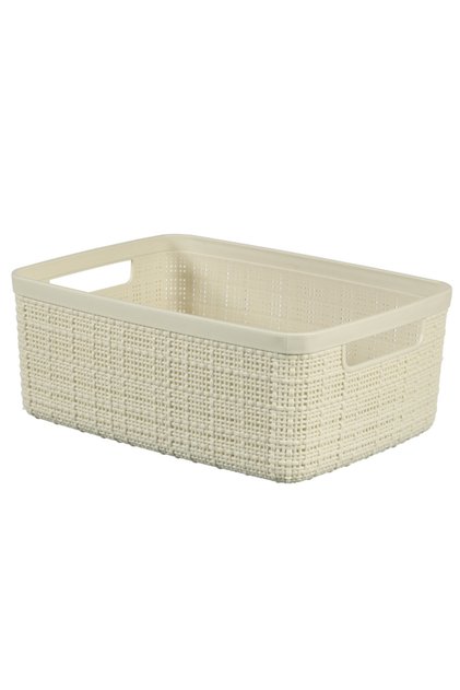 ,Jute,Small Storage Basket,5L,Off White Color