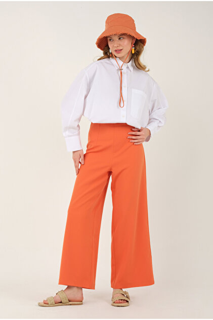 HEQA Midi Palazzo Pantolon Turuncu Fiyatı, Yorumları