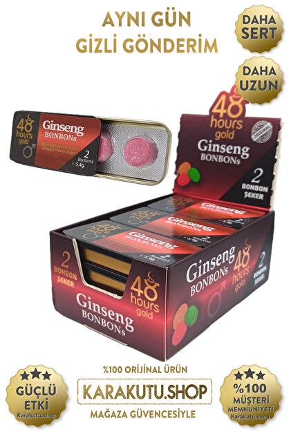 polen marketing 48 Hours Gold Ginseng Bonbons 12 Adet + hediyeli