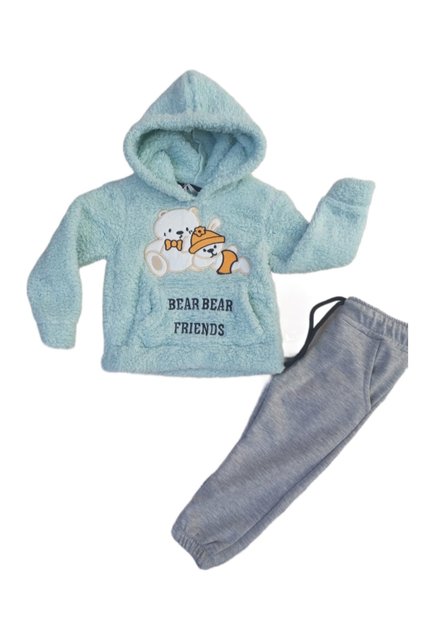 Embroidered Winter Welsoft Luxury Girl's 2 Piece Set