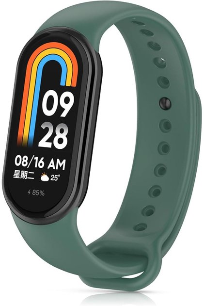 Colorful Flexible Khaki Silicone Lanyard Compatible with Xiaomi Mi Band 8 Easy to Attach and Remove