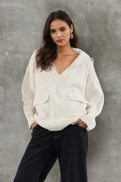 Strickpullover mit Steintaschendetail TWOAW25KZ00162