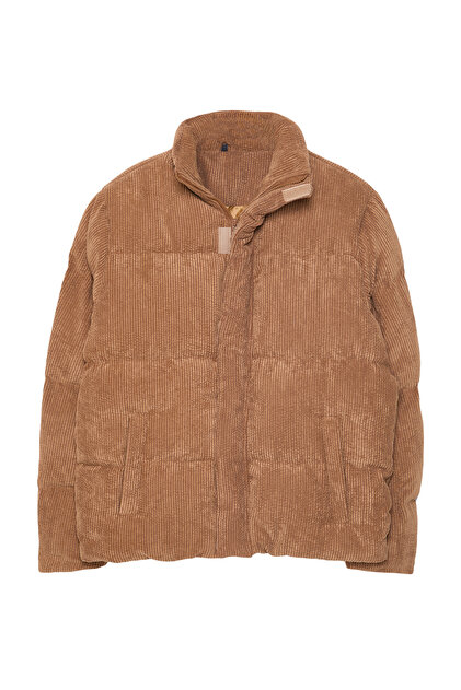 FUKA様 Trendyolmilla Man Camel Regular Fit Dik Yaka Fitilli Kadife Şişme