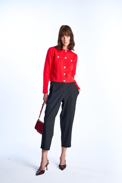 Black High Waist Trousers