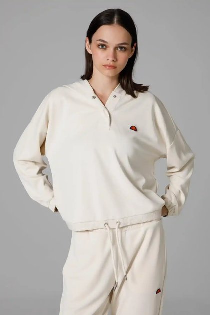 Kadın Kapüşonlu Sweatshirt Beyaz