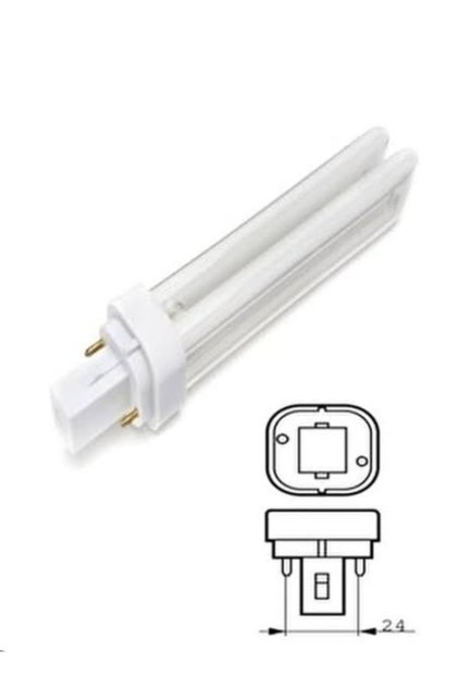 18w 2pin Plc Ampul 840/2 Pimli 4000kelvin 1215Lümen A Enerji Tüketimi Cool White G24D-2