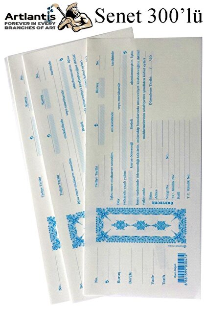 Bill Cob 1 Pack of 300 Bills Bono Debt Receivable Bills in Bag 12X25 cm