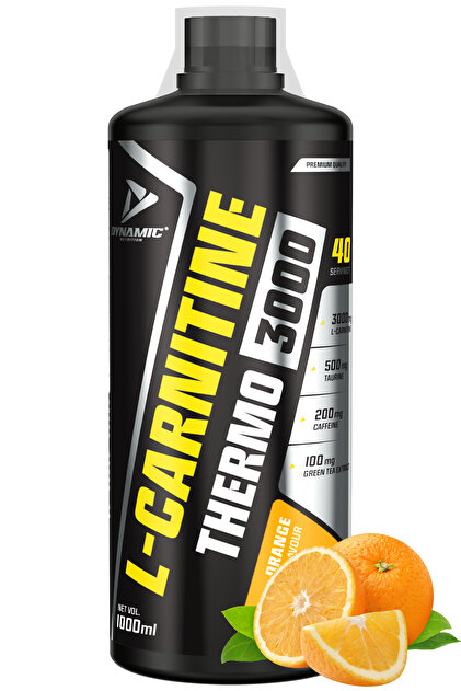 Dynamic Nutrition Thermo L-carnitine 3000 - 1000 ml - 40 Servis - Portakal  Aromal - L-karnitin - Fiyat, Yorumlar