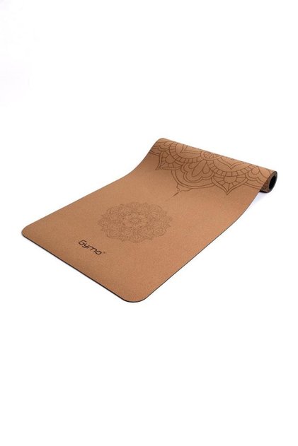 Pro Series Hizalamalı 5mm Doğal Mantar Cork Yoga Matı Pilates Minderi Mandala