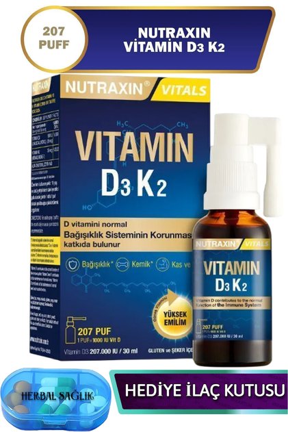Vitamin D3k2 30 ml Sprey