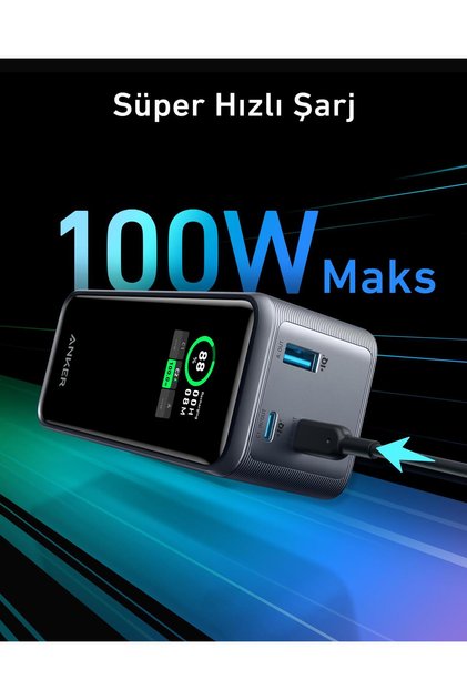 Anker 735 Prime 20,000mah Taşınabilir Hızlı Şarj Cihazı - 200w - 3