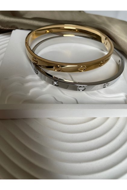 Steel Handcuff Bracelet 2-Pack