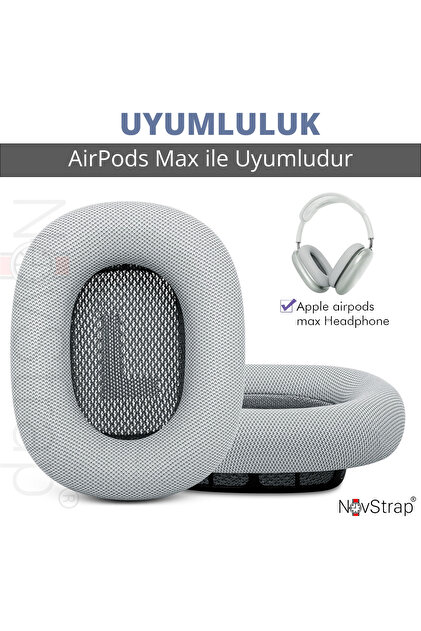 NovStrap Apple Airpods Max Ile Uyumlu Yedek Kulaklık Yastığı Pedi