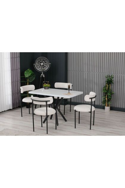 ROYALİSA TABLE CHAİR ROYALİSA DİKDÖRTGEN MUTFAK MASASI TAKIMI