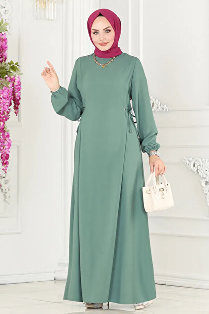 Side Lace Hijab Dress