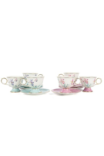 Lilyum Set of 6 Porcelain Coffee Cups 90 Cc