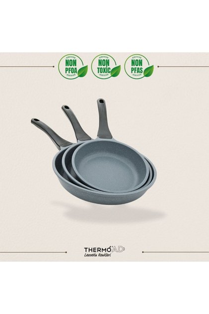 | Tava Seti | 3 Parça | 20cm-24cm-28cm | Açık Gri