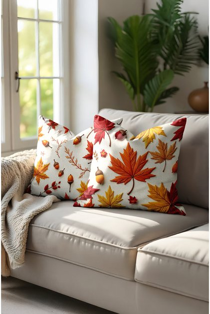 New Year's Concept Double-Sided Digital Printed Hidden Zipper 2-Piece Throw Pillow Cover with Soft Buttons