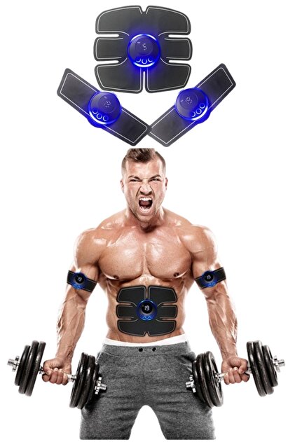 Xolo Dijital Sixpad 3lü Vücut Geliştirme ve Masaj Alet Seti