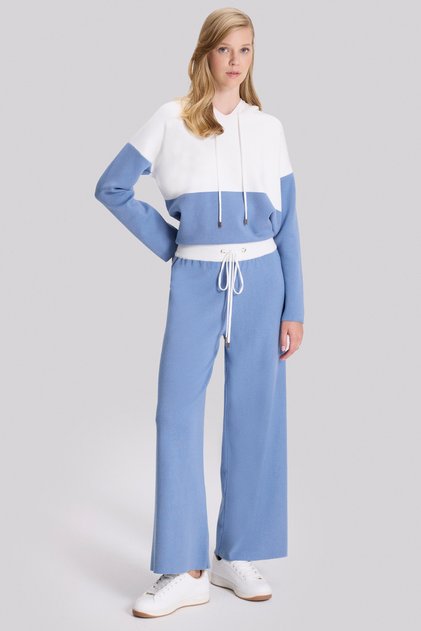 Wide Leg Knitwear Trousers