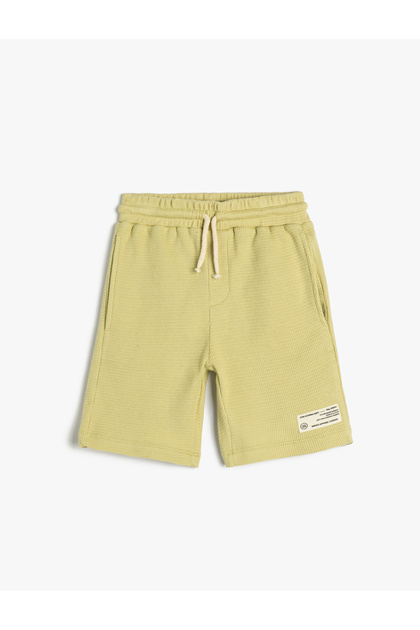 Basic Cotton Shorts - Waist Tie and Pocket
