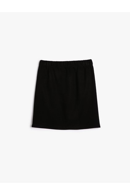 Fustă mini de bază cu talie elastică