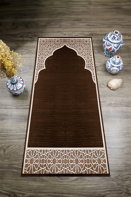 Digital Printed Non-Slip Base Washable Dowry Gift Prayer Mat Prayer Rug