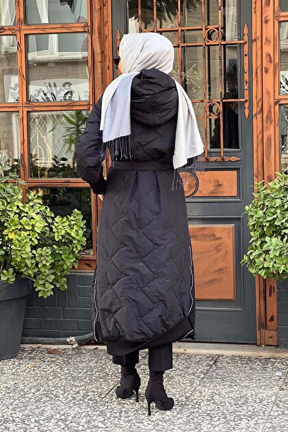 MissWhence Fermuar Detaylı Şişme Mont 36522 Siyah - Fiyatı, Yorumları