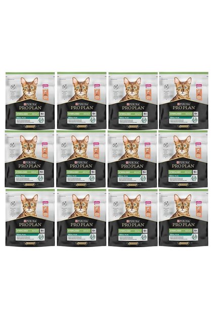Proplan Sterilised Somon Kısır Kedi Maması 400 Gr*12 Adet