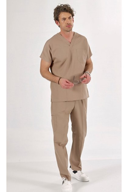 Beige Core-Flex Lycra Surgical Suit