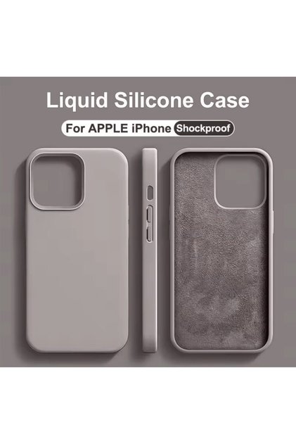 Apple Iphone 15 Launch Case Inside Velvet Female Silicone Cover Stone.