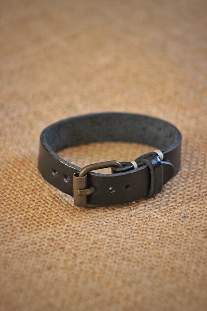 Genuine Leather Bracelet / Adjustable Buckle Bracelet / Real Leather Bracelet