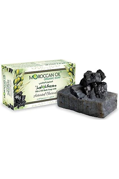 MOROCCAN OIL ACITIVATED CHARCOAL ORGANIC BAR SOAP 100 GM