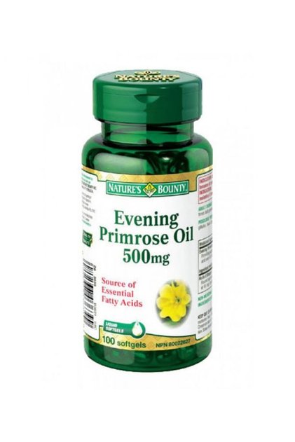 Evening Primrose Oil Herbal Supplement, 500mg, 100 Softgels