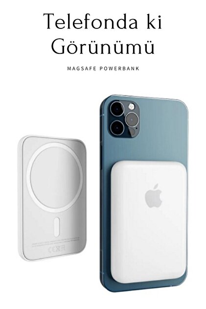 L'eDoren Iphone 6000 Mah Magsafe Battery Pack Powerbank Kablosuz