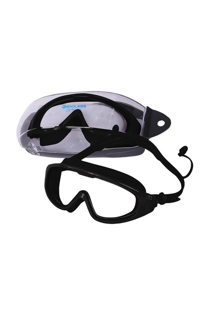 Premium Swimming Goggle | Anti-fog & Uv Protection | Big Frame | Black | Leak Proof