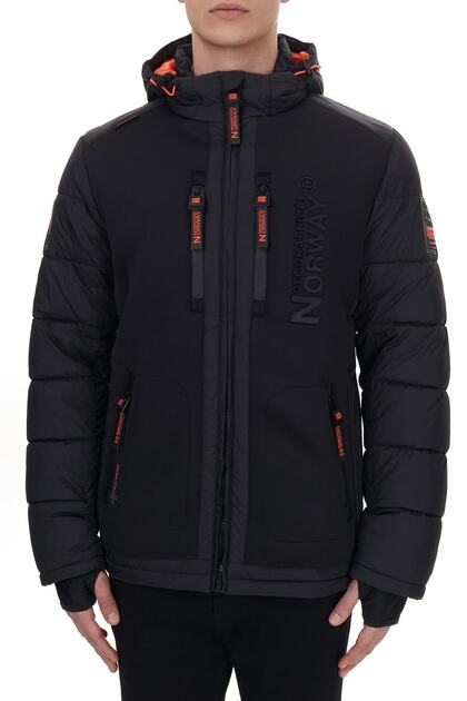 GEOGRAPHICAL NORWAY フード付きジャケット Norway Geographical Erkek Siyah Parka BEACHWOOD - Fiyatı, Yorumları