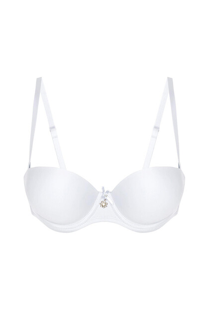 White Full Support Strapless Bra
