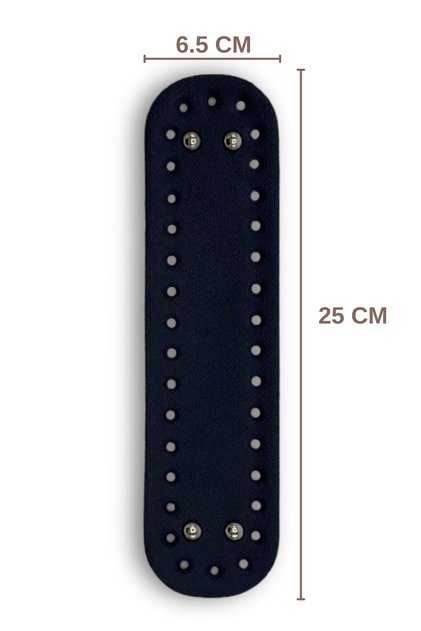 Baza torbe Mini od umetne kože 6.5cmx25cm Dodatak za torbu i dodatak za torbu tamnoplava