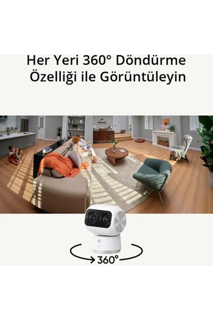Anker eufy Indoor Cam S350 Gece Görüşlü 360 4K IP Güvenlik
