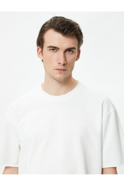 Oversize T-Shirt Crew Neck Short Sleeve Cotton