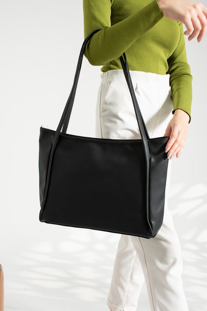 Women's Two-Handle Casual Model Shopper Hand and Shoulder Bag
